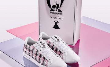 Le Coq sportif et la Maison Guerlain s’associent une seconde fois pour créer un nouveau modèle.