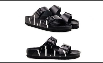 La maison Valentino s'est associée à Birkenstock pour un édition exclusive de la sandale Arizona de la marque