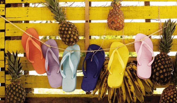 selection de tongs havaianas