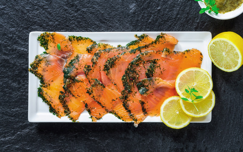 recette de cuisine suédoise : saumon Gravlax