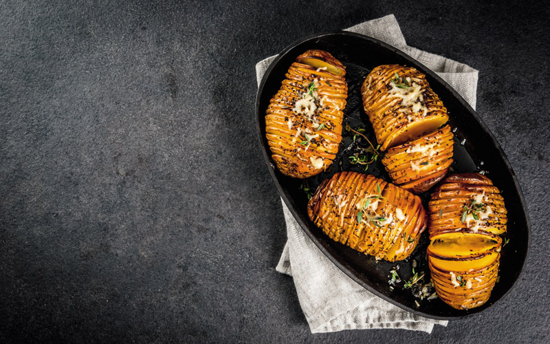 recette de cuisine suédoise : le hasselback