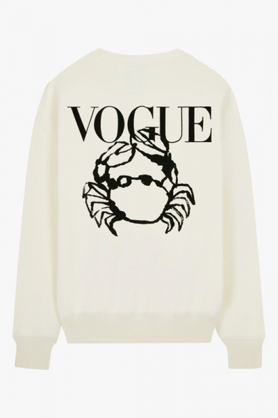 nouvelle collection Vogue Horoscope astrologie mode 2022 sweatshirt signe astro cancer
