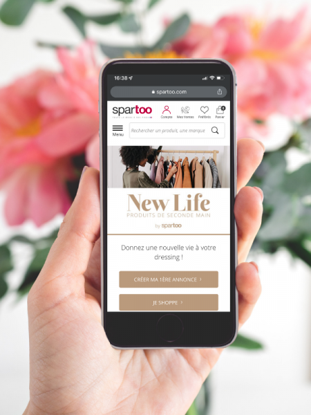 site application seconde main new life spartoo