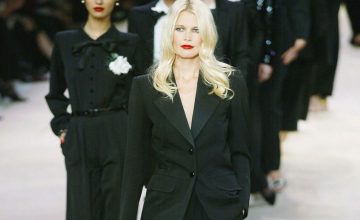 Claudia Schiffer pour Saint Laurent