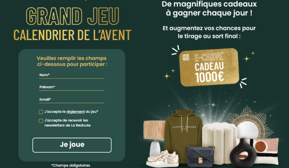 La Redoute et son Calendrier de l'Avent